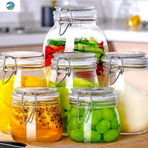密封罐玻璃食品酵素瓶子带盖储物罐柠檬蜂蜜百香果大小号茶叶罐子